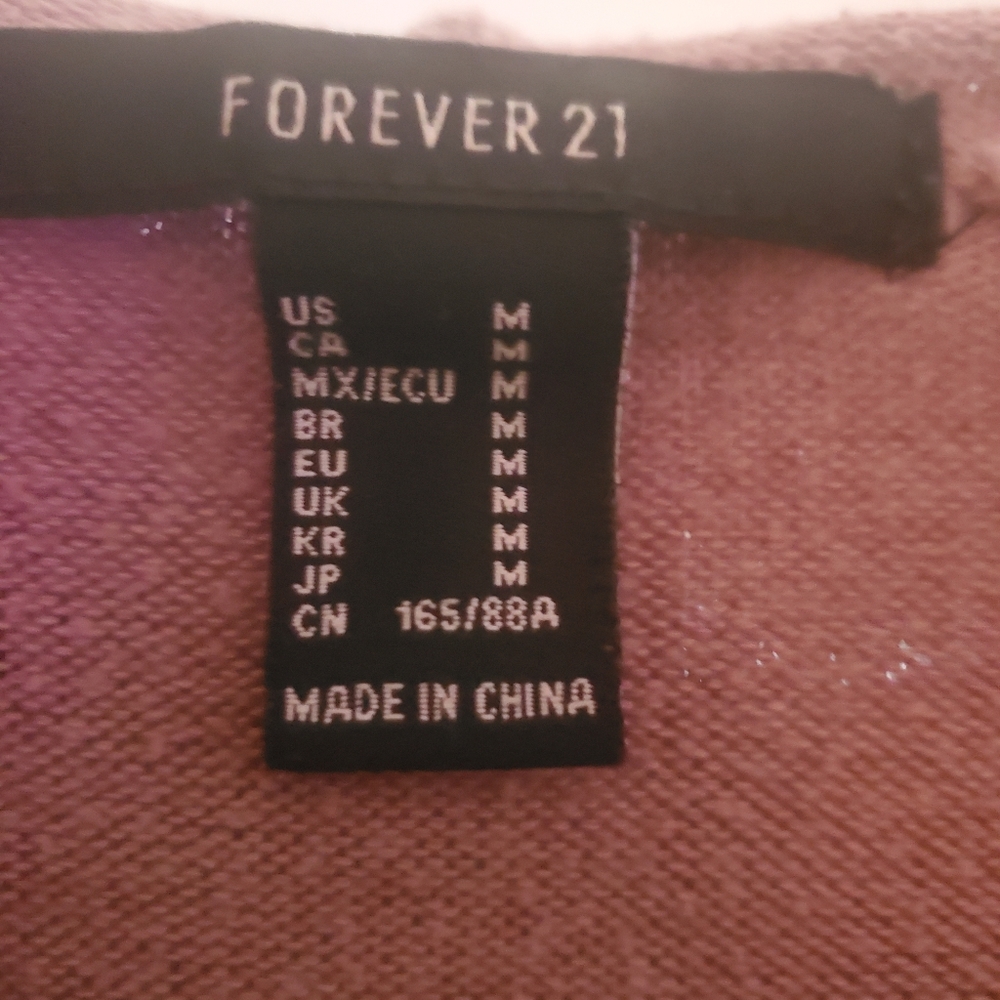 Forever 21 Mauve/Blush Hoodie Size M - Picture 3 of 3